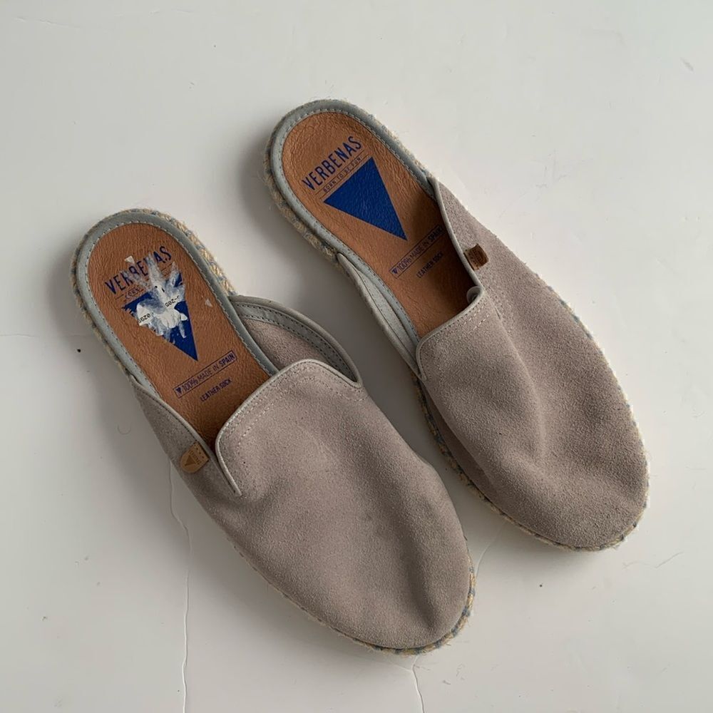 Verbenas made in Spain leather slip on shoes woman’s size 40